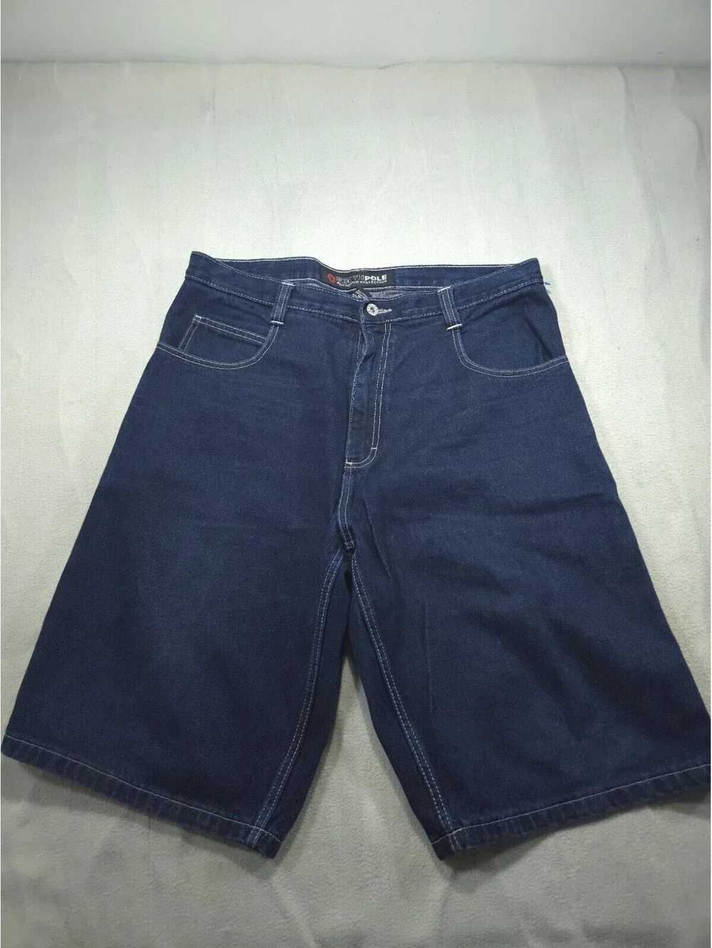 Southpole Shorts Mens 36 Vintage Baggy Denim Wide Streetwear Dark Wash Y2K Jorts